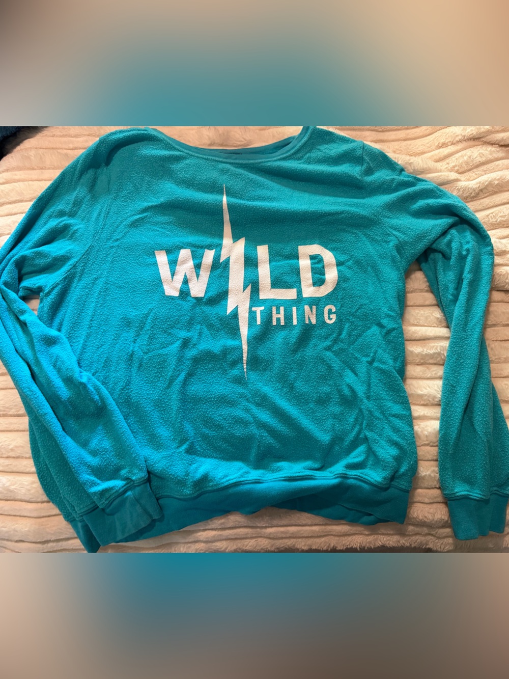 Wildfox Bright Turquoise Crewneck Pullover